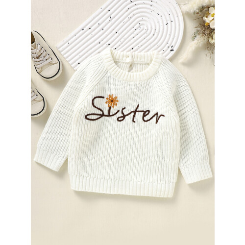 (9-12 Months, White) Πουλόβερ για νήπια με ραβδώσεις 2