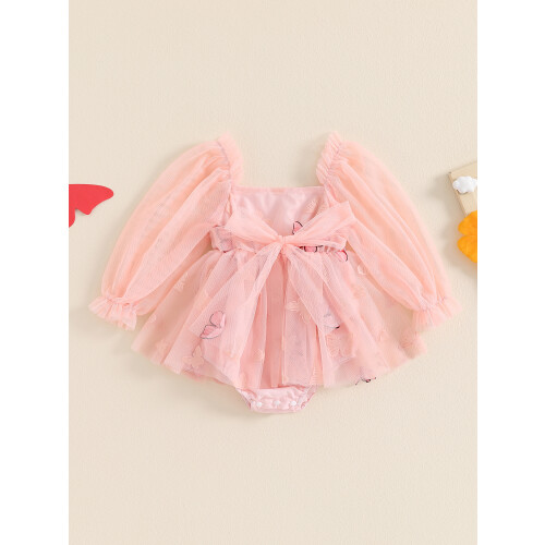 (3-6 Months, Pink) Combinaison robe en et tout-petit 2