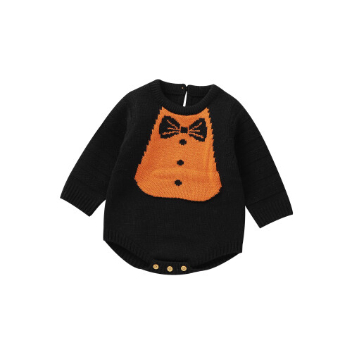 (9-12 Months, Black) Βρεφικό Φούτερ με Χειμερινό Σετ