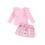 (18-24 Months, Pink) Φθινοπωρινό ντύσιμο για φούστα καρό. 1