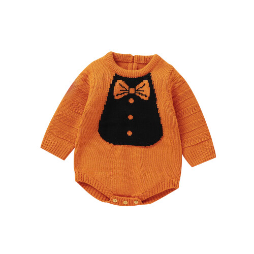 (9-12 Months, Orange) Βρεφικό Φούτερ με Χειμερινό Σετ