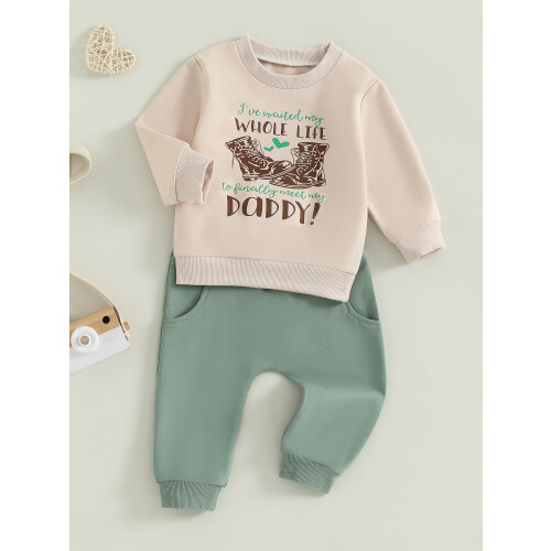 (6-12 Months, Beige) Παιδικό σετ 2 φθινοπωρινό σετ. 2