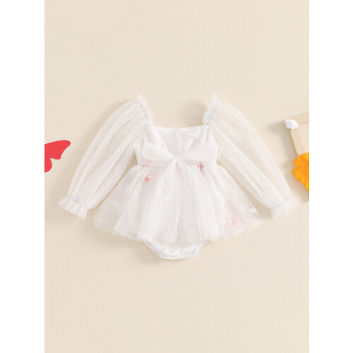 (12-18 Months, White) Combinaison robe en et tout-petit 2