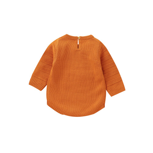 (3-6 Months, Orange) Βρεφικό Φούτερ με Χειμερινό Σετ 1
