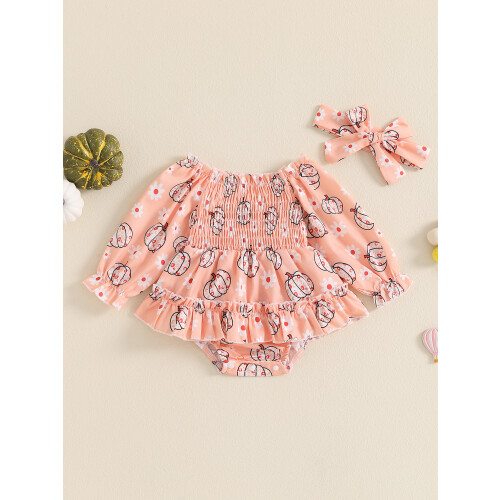 (12-18 Months, Pink) Νεογέννητο Κοριτσάκι Ρόμπα για Χάλογουιν 2