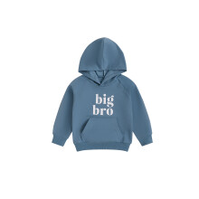 (18-24 Months, Blue) Hanorac pentru copii, bluză cu mânecă lungă cu glugă și litere, imprimare, pulover, haine pentru băieți și fete