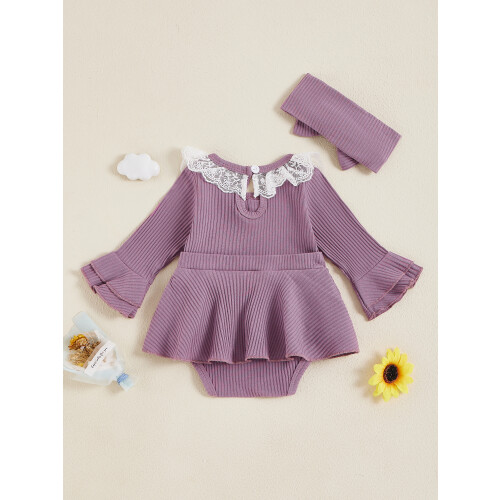 (0-3 Months, Purple) Dvoudílná sada pro roztomilé oblečení 2