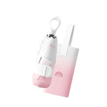 Portable Mini Umbrellas Gradients Color Foldable UVs-Pink