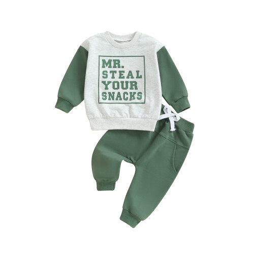 (18-24 Months, Green) Σετ παντελονιών για αντίθεση χρωμάτων