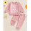 (12-18 Months, Pink) Φθινοπωρινή Στολή Κοριτσιών, Ελαστική Μέση 3