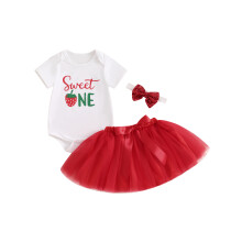 (6-12 Months, Red) Σετ 3 τεμαχίων κορδέλα, γενέθλια