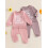 (18-24 Months, Pink) Φθινοπωρινή Στολή Κοριτσιών, Ελαστική Μέση 3