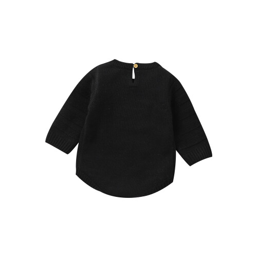 (12-18 Months, Black) Βρεφικό Φούτερ με Χειμερινό Σετ 1