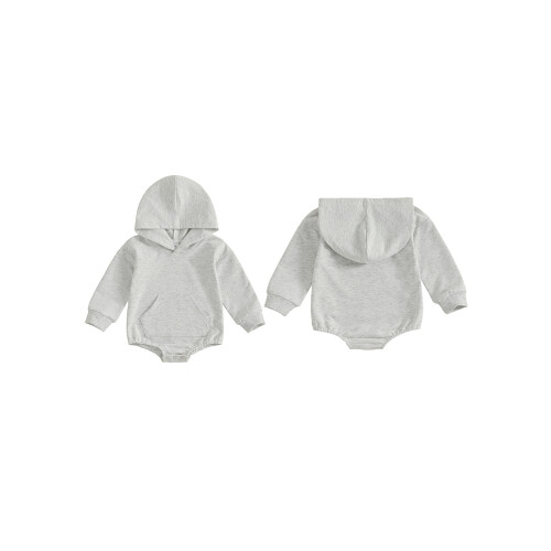 (18-24M, GRAY) Βρεφικό φορμάκι με για νεογέννητα 1