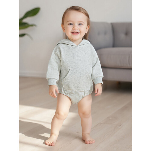 (18-24M, GRAY) Βρεφικό φορμάκι με για νεογέννητα 2