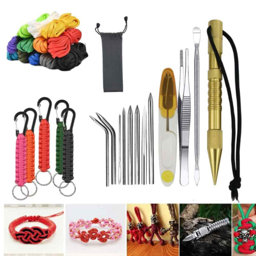 Εργαλεία Paracord για λάτρεις των χειροτεχνιών DIY, Κόφτης από ανοξείδωτο ατσάλι με 2