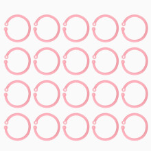 Anelli per libri in plastica, organizer per fogli sciolti, diametro 30 mm, clip per raccoglitori in PE riutilizzabili per portachiavi, anelli per