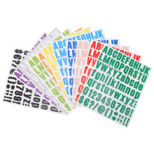 Números autoadhesivos para una aplicación en superficies lisas, uso versátil para diversas telas, incluyendo camisetas, gorras, bolsos, pegatinas