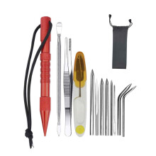 Paracord Stitching Lacing Needles for Crafters, Leather Weaving Compatible Tool with Marlin Spike Shape, Easy to Use for Beginners in Paracord Bracele