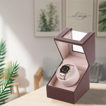 Adjustable Pillows Watch Winder For Automatic Movement, Soft Interior And Anti-magnetic Design, Bi-directional Rotation Compact Size Luxurious Design