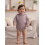 (3-6M, PURPLE) Βρεφικό φορμάκι με για νεογέννητα 3
