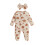 (3-6 Months, Apricot) Conjunto bebé niña, de otoño. 11