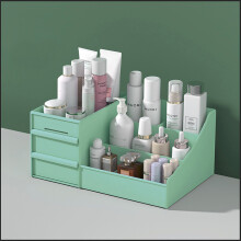 Organizzatore per trucchi infrangibile, organizzatore per la cura della pelle con materiali ecocompatibili di alta qualità per durata e sicurezza,