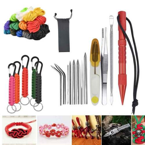 Εργαλεία Paracord για λάτρεις των χειροτεχνιών DIY, Κόφτης από ανοξείδωτο ατσάλι με 2