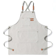 Professional Stylist Apron, Cotton Artist Painting Apron with Functional Storage Pocket, Waterproof Hairdressing Apron for Salon Use, Durable Cotton