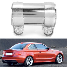 Aluminum Exhaust Pipe Clamp Connector Coupler 65x125mm Fits BMW 128i 325i 330i
