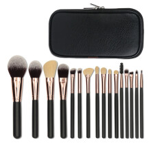 Komplettes Make-up-Set mit professionellem Pinselset, weichen, nicht haarenden Borsten, robustem Holzgriff, vielseitigen Applikationspinseln und
