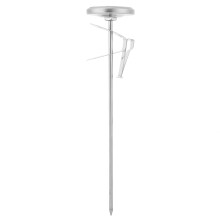 Milchaufschäumthermometer aus Edelstahl, verstellbares Clip-Thermometer für Zucker, Kaffee, Tee und Fleisch mit großer, sofort ablesbarer Anzeige