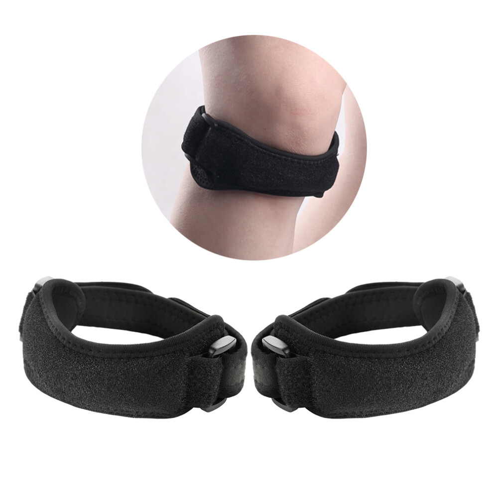 Patellar Tendon Support Knee Compression, Knee Brace Patella Stabilizer with Silicone Shock Absorption for Flexible Support, Breathable Sweat-Wicking