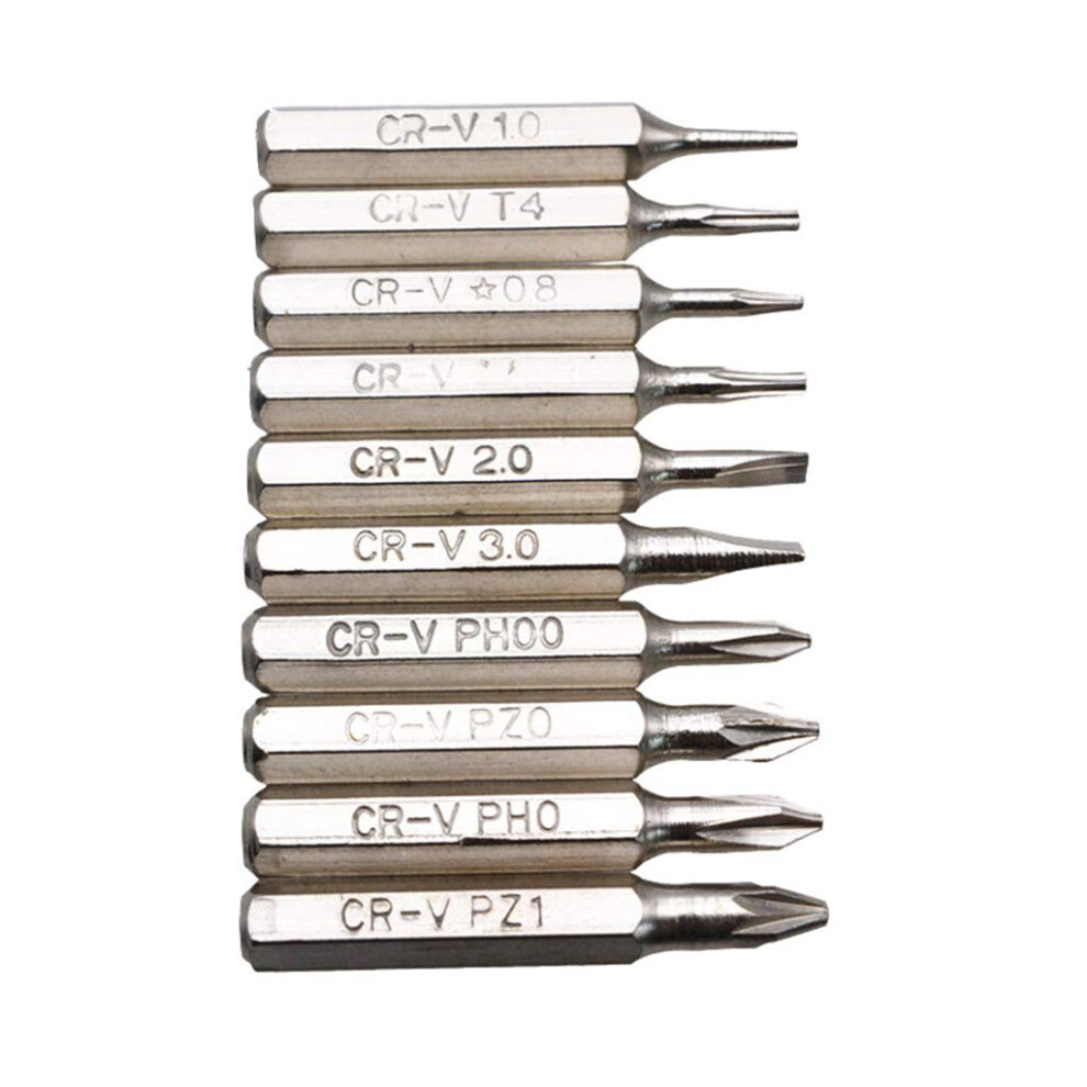 10Pcs 28Mm Magnetic Precision Screwdriver Bit Set Ph00 Ph0 Z0 2.0 Hardened Steel 9199774759779