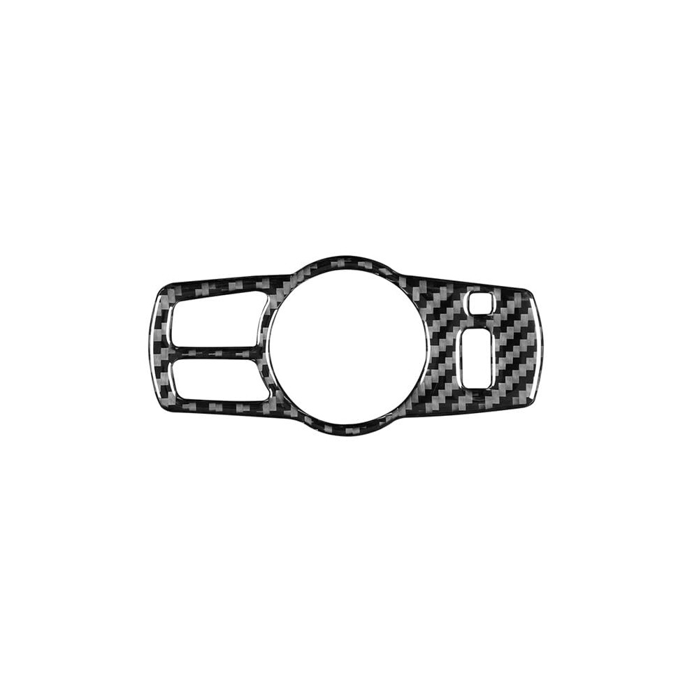 Carbon Fiber Headlight Switch Trim Cover Easy Install For Bmw 5 Series F10 F18 20112017 Black 9187378979921