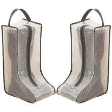 2Sets Shoe Bag Travel High Boot Storage-gray edge 28x20x48cm