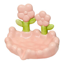 Seifenschale, wasserabweisende Seifenschale,-Rosa kleine Blume