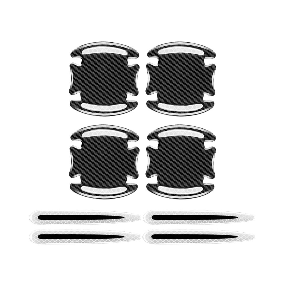8Pcs Car Door Handle Scratch Protector Reflective Film For Mercedes Eqa H243 20212024 White 9187378980330