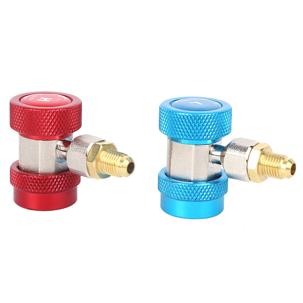 Ac Refrigerant Adapter R134a Quick Connect With Adjustable Valve, 1/4 Inch Leak Coupler 9199774760324