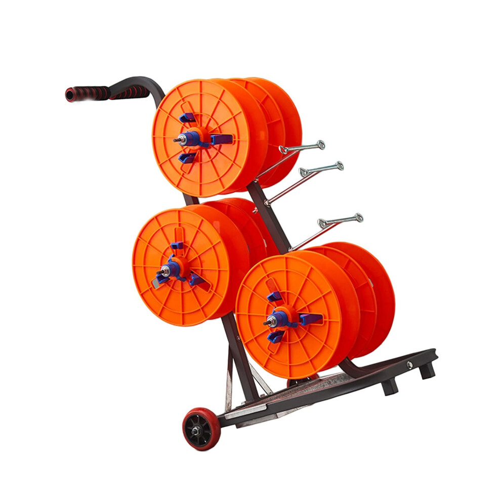 Heavy Duty Adjustable Cable Spool Rack With Wheels For Electrical Workshop 330Lbs Capacity 9199774760539