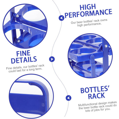 2pcs Plastic Bottle Carrier for Beer and Wine with Secure Storage and SpaceSaving Design 1