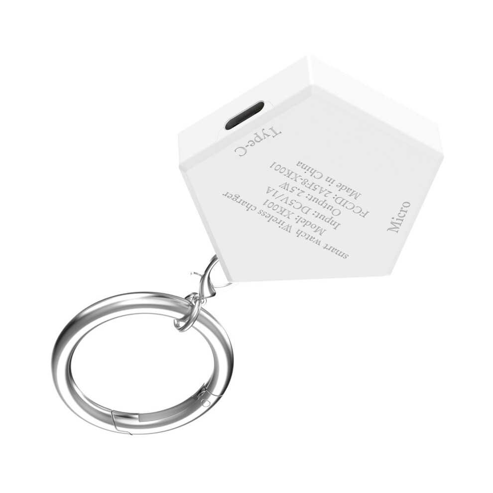 Pentagonal Charging Dock With Keychains Portable Design Fast Charging Shortcircuit Protection Abs Plastic 9199774760645