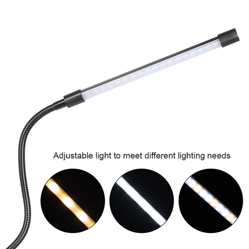 Aluminum LED Floor Lamp 158cm Modern Study Room Lighting USB Powered 1