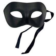Adults Masquerade Masque HalfFace Adjustable Strap Black For Men Theatre And Photography Vintage Masque