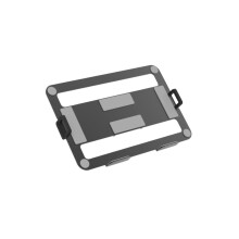 Adjustable Monitor Arm with Laptop Tray, 360 Rotation, Ergonomic Height and Angle Adjustment