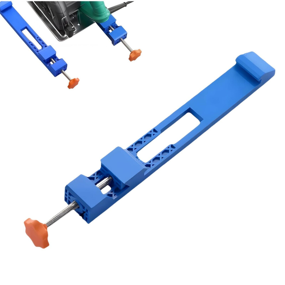 Adjustable Circular Saw Guide With Precision Cutting And Stable Base Clamp For Woodworking Tasks Blue 9199774761604