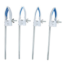 Soporte de pinza de laboratorio portátil, herramienta de ajuste de retorta para matraces, pinza para vaso de precipitados con brazos ajustables de