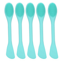 Facial Cleansing Brush Double Ended Silicone Face Mask Applicator Soft Touch Reusable Skincare Tool Easy To Clean Gentle Exfoliation Adjustable Bris
