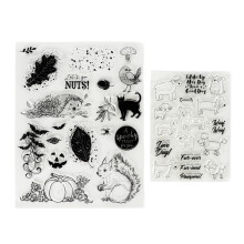 Clear Stamps for Card Making, Metal Cutting Dies Transparent Silicone Stamps Set for Scrapbooking and Paper Crafts, Reusable and Washable High-Quality