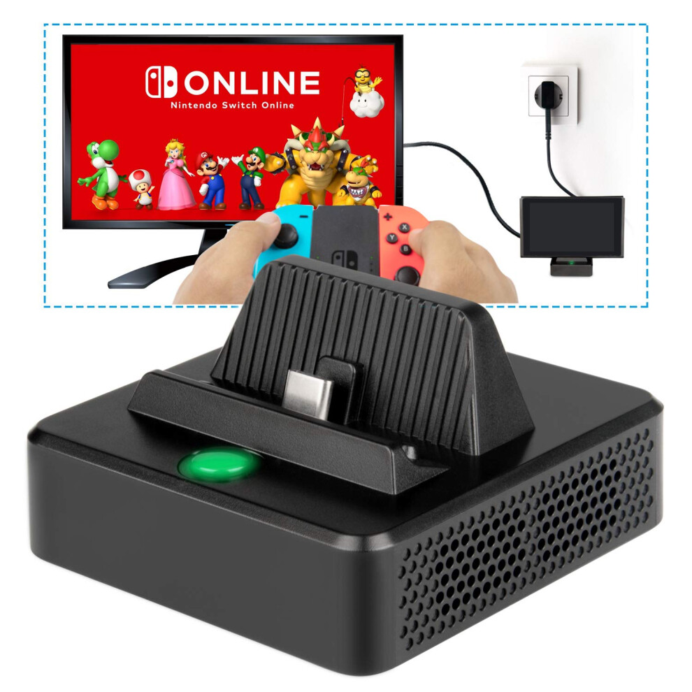 Dock For Nintendo Switch With Hdmi Tv Output, Usbc Fast Charging, Cooling Fan, Usb 3.0 Port 9199774761871